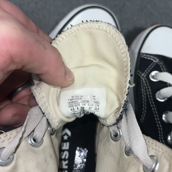 Converse Run Star Hike Platform Sneakers Mens 4.5 Womens 6 Black High-Top Canvas - Picture 7 of 7